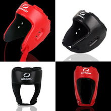 Load image into Gallery viewer, GINGPAI- Blue, Red, Black MMA Helmet adult male Female fighting muay thai kick boxing training helmet safety headgear Sanda Protector Guard