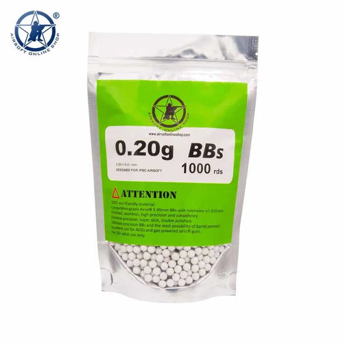 AOLS BBs 6mm Bullet 1000rds Shots/bag 0.2/0.25/0.28/0.3/0.32g Tactical Strike Hunting Paintball Accessories High Strength