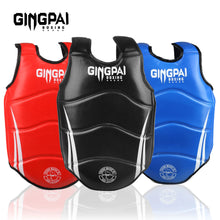 Load image into Gallery viewer, Chest Guard Boxing MMA Kickboxing Body Vest Protector Martial Arts WTF Reversible Rib Shield Taekwondo Target Training Uniform