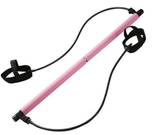 Cargar imagen en el visor de la galería, Yoga Pilates Exercise Bar with Resistance Band, Home Gym, Muscle Toning Bar, Fitness Stretching Workout