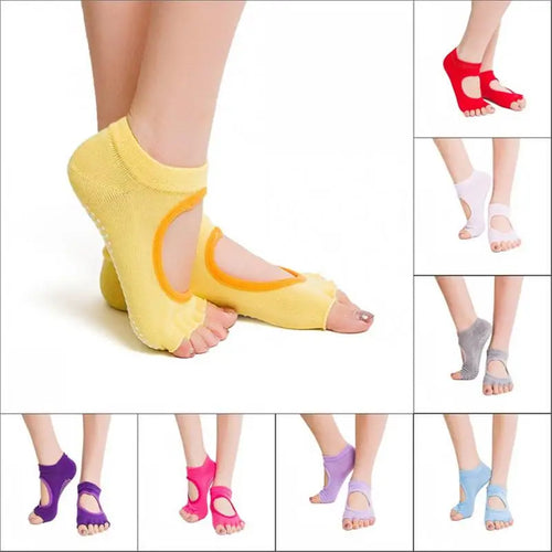 Five Toes Socks Women Round Yoga Socks Ballet Dancing Socks For Women