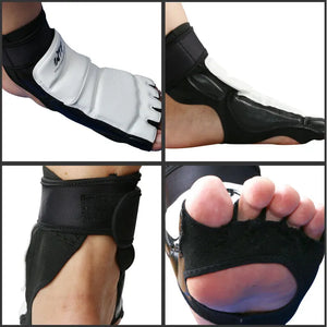 Taekwondo Hand protection gloves Half finger Mittens TKD Foot protector gloves WTF Approved MMA Karate Boxing gloves=1 Pair