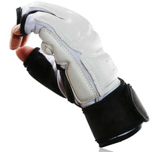 Load image into Gallery viewer, Taekwondo Hand protection gloves Half finger Mittens TKD Foot protector gloves WTF Approved MMA Karate Boxing gloves=1 Pair