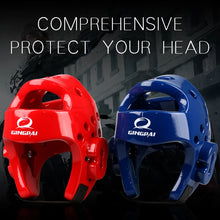 Cargar imagen en el visor de la galería, Taekwondo helmet Sanda kick Boxing Head Guard Headgear Protector Sparring Gear Helmet karate muay thai taekwondo head protection