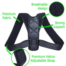 Load image into Gallery viewer, YOSYO Brace Support Belt Adjustable Back Posture Corrector Clavicle Spine Back Shoulder Lumbar Posture Correction