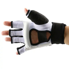 Load image into Gallery viewer, Taekwondo Hand protection gloves Half finger Mittens TKD Foot protector gloves WTF Approved MMA Karate Boxing gloves=1 Pair