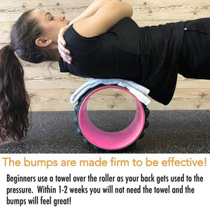 Back Roller Myofascial Release Trigger Point Yoga Wheel Foam Roller for Treat Back Pain Deep Tissue Massage Exercise Mobility