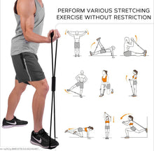 Cargar imagen en el visor de la galería, Yoga Resistance Exercise Bands Gym Fitness Equipment Pull Rope 8 Word Chest Expander Elastic Muscle Training Tubing Tension Rope