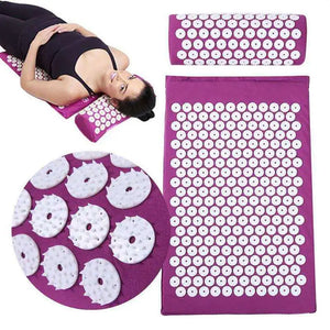 Acupressure Cushion Relieve Back Body Pain Spike Yoga Mat Massager (appro.67*42cm)Cushion Acupuncture Yoga Massage Mat
