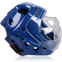 Load image into Gallery viewer, Full Face Head Guard Karate Helmet Taekwondo Headgear MMA Kick Boxing Head Protector Professional Training Helmets