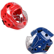 Load image into Gallery viewer, Full Face Head Guard Karate Helmet Taekwondo Headgear MMA Kick Boxing Head Protector Professional Training Helmets