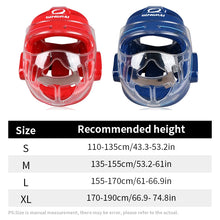 Load image into Gallery viewer, Full Face Head Guard Karate Helmet Taekwondo Headgear MMA Kick Boxing Head Protector Professional Training Helmets