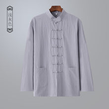 Load image into Gallery viewer, Wing chun tai chi kung fu uniforms, zen lay suits hanfu martial arts wushu shirts, 10color high quality Summer and Spring, Linen and Cotton blend
