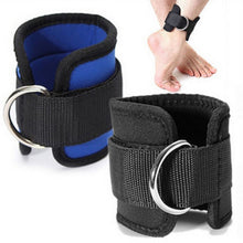 Load image into Gallery viewer, D-Ring Ankle Anchor Strap Belt Gym Cable Attachment Thigh Leg Strap Lifting Fitness Exercise Banda Elastica Fitness Resistencia