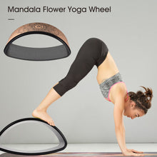 Load image into Gallery viewer, Yoga Wheel Bent Back Stretch Natural Cork Solid Fitness Wheel Pilates Ring Sturdy Wheel Yoga Training Exercise Home Gym Workout