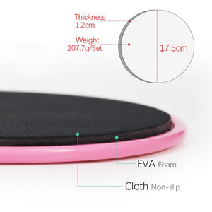 Sliding Gliding Fitness Discs Abdominal Exercise Sliding Plate Pilates Yoga Gym Abdominal Core Slider Training Equipment