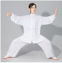 Cargar imagen en el visor de la galería, Tai chi Wushu Kung Fu Qi Gong Uniform High Quality Cotton, Children and Adult Clothing Martial Arts Wing Chun Suit