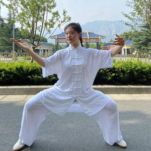 USHINE Professional Tai Chi Uniform Cotton 6 Colors High Quality Wu Shu Kung Fu Clothing Kids Adult Martial Arts Wing Chun Suit