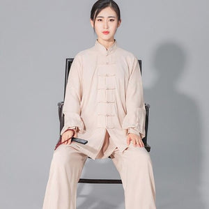 USHINE Professional Tai Chi Uniform Cotton 6 Colors High Quality Wu Shu Kung Fu Clothing Kids Adult Martial Arts Wing Chun Suit