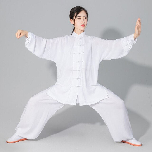 USHINE Professional Tai Chi Uniform Cotton 6 Colors High Quality Wu Shu Kung Fu Clothing Kids Adult Martial Arts Wing Chun Suit