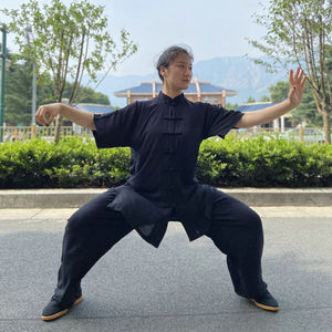 USHINE Professional Tai Chi Uniform Cotton 6 Colors High Quality Wu Shu Kung Fu Clothing Kids Adult Martial Arts Wing Chun Suit