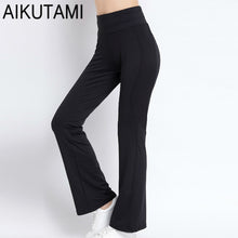 Load image into Gallery viewer, Modal Women Yoga Pants High Waist Wide Leg Loose Long Bloomers Trousers Belly Dancing Pants Dance Club Fitness Gym Clothing