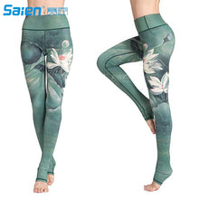 Cargar imagen en el visor de la galería, Printed Extra Long Women Yoga Leggings High Waist Tummy Control Over The Heel Yoga Pants