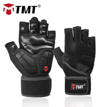 Cargar imagen en el visor de la galería, TMT Sports Fitness Weight Lifting Gym Gloves Training Fitness bodybuilding Workout Wrist   Wrap Exercise Glove for Men Women