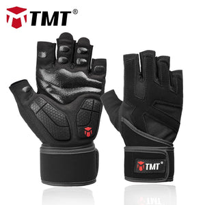 TMT Sports Fitness Weight Lifting Gym Gloves Training Fitness bodybuilding Workout Wrist   Wrap Exercise Glove for Men Women