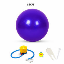 Load image into Gallery viewer, Sports Exercise Balls (55-75cm) Pilates Fitness Balance Ball AntiBurst Stability Ball for Training Workout Massage Birthing Ball