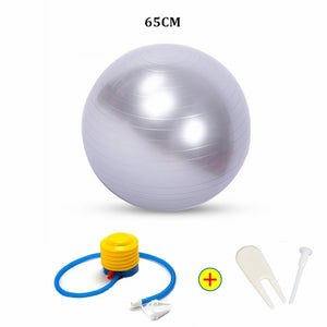 Sports Exercise Balls (55-75cm) Pilates Fitness Balance Ball AntiBurst Stability Ball for Training Workout Massage Birthing Ball