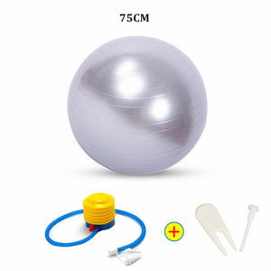 Sports Exercise Balls (55-75cm) Pilates Fitness Balance Ball AntiBurst Stability Ball for Training Workout Massage Birthing Ball