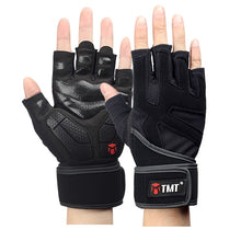 Load image into Gallery viewer, TMT Sports Fitness Weight Lifting Gym Gloves Training Fitness bodybuilding Workout Wrist   Wrap Exercise Glove for Men Women