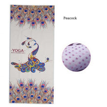 Load image into Gallery viewer, Microfiber Retro style Lotus Elephant Pattern Non-slip Yoga Mat Exercise Fitness Gymnastics Mat Tasteless Pilates Pad, 183*65cm