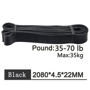 Pilates Pull Rope Fitness Loop Crossfit Expander Rubber Resistance Bands Training Yoga Strength Gym Power Sports, 208cm