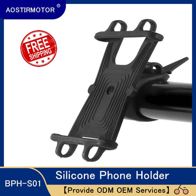 Bicycle Phone Holder Smartphone Universal Adjustable Silicone Bike Handlebar GPS Holder Support Mount Bracket, AOSTIRMOTOR