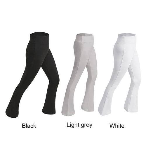 High Women Yoga Pants Flared Wide Leg Bodybuilding Sweatpants Pilates Dancing Leggings DOG88