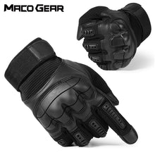 Cargar imagen en el visor de la galería, Touch Screen Hard Knuckle Tactical Gloves PU Leather Army Military Combat Airsoft Outdoor Sport Cycling Paintball Hunting Swat