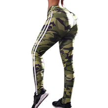 Load image into Gallery viewer, High Waist Running Camouflage Tights Yoga Leggings Women High Quality Fitness Clothing Stripe Camo Yoga Pants Woman