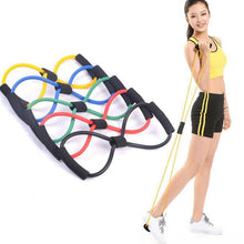 Load image into Gallery viewer, Resistance Bands Rubber Bands for Fitness Elastic Band Fitness Equipment Expander Workout Exercise Training, 8 Word Fitness Rope