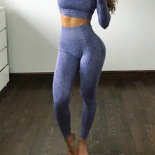 Load image into Gallery viewer, Seamless Yoga Leggings Women Solid Polyester Push Up Tights Leggings High Elasticity Sexy Running Sportswear Pants Female