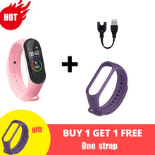 Cargar imagen en el visor de la galería, M4 Smart Silicone Watchs Sport Wristbands For Women LED Screen Fitness Traker Bluetooth Waterproof Lady Watchs Sports Brand