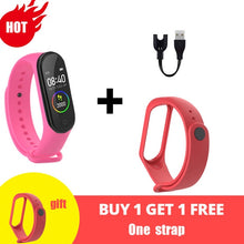 Cargar imagen en el visor de la galería, M4 Smart Silicone Watchs Sport Wristbands For Women LED Screen Fitness Traker Bluetooth Waterproof Lady Watchs Sports Brand