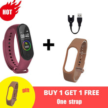 Cargar imagen en el visor de la galería, M4 Smart Silicone Watchs Sport Wristbands For Women LED Screen Fitness Traker Bluetooth Waterproof Lady Watchs Sports Brand