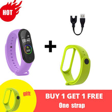 Cargar imagen en el visor de la galería, M4 Smart Silicone Watchs Sport Wristbands For Women LED Screen Fitness Traker Bluetooth Waterproof Lady Watchs Sports Brand