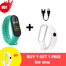 Cargar imagen en el visor de la galería, M4 Smart Silicone Watchs Sport Wristbands For Women LED Screen Fitness Traker Bluetooth Waterproof Lady Watchs Sports Brand