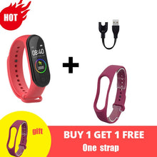 Cargar imagen en el visor de la galería, M4 Smart Silicone Watchs Sport Wristbands For Women LED Screen Fitness Traker Bluetooth Waterproof Lady Watchs Sports Brand