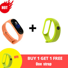 Cargar imagen en el visor de la galería, M4 Smart Silicone Watchs Sport Wristbands For Women LED Screen Fitness Traker Bluetooth Waterproof Lady Watchs Sports Brand