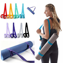 Load image into Gallery viewer, Yoga Mat Sling Carrier Adjustable Yoga Mat Straps Belt Shoulder Carrier Yoga Straps Exercise Stretch Yoga Belt Fitness Equiment