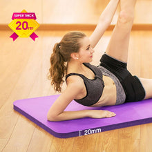 Load image into Gallery viewer, Yoga Mat 183*60cm Premium NBR  Pilates Exercise Tapete Gymnastics Dance Mats Yoga Gym Supply DIY Print, 20mm Super Thick Fitness